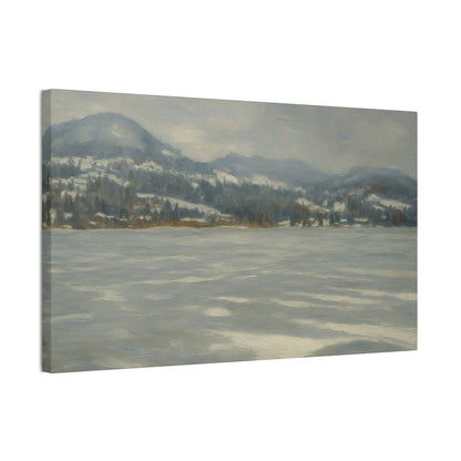Serene Winter Landscape Canvas