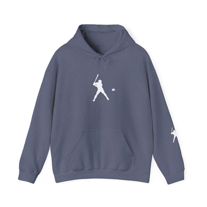 Sporty Unisex Baseball Hooded Sweatshirt, Casual Hoodie for Athletes, Perfect for Gifts, Comfy Streetwear, Ideal for Sports Events, Personal Use