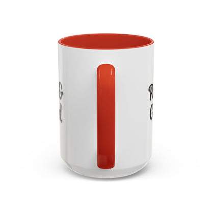 Rise & Grind Coffee Mug – Motivational Black Accent Mug for Daily Inspiration