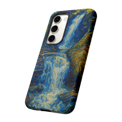 Artistic Phone Case - Waterfall Design, Unique Gift, Phone Accessory, Nature Lover, Original Artwork