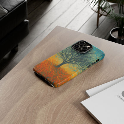 Artistic Phone Case with Tree Design, Nature Lover Gift, Unique Phone Cover, Holiday Present, Eco-friendly Tech Accessories