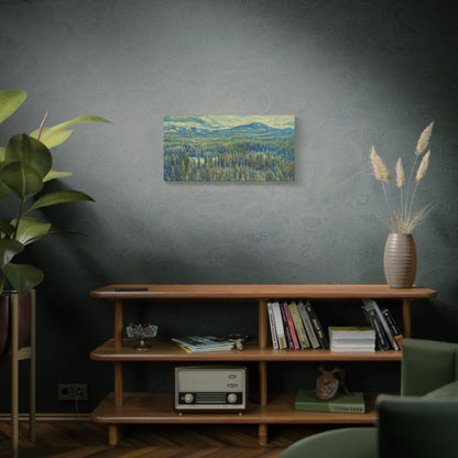 Scenic Landscape Canvas Print, Rustic Home Decor, Wall Art for Nature Lovers, Gift for Art Enthusiasts, Serene Forest Artwork