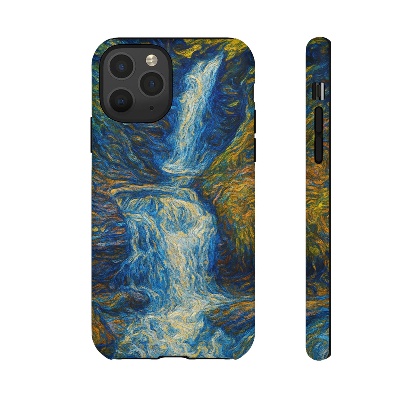 Artistic Phone Case - Waterfall Design, Unique Gift, Phone Accessory, Nature Lover, Original Artwork