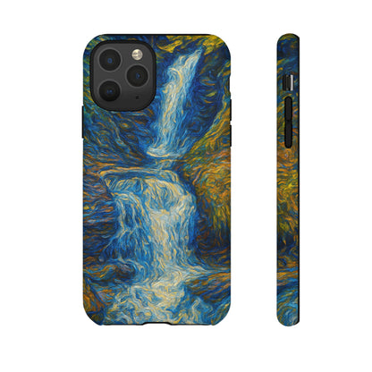 Artistic Phone Case - Waterfall Design, Unique Gift, Phone Accessory, Nature Lover, Original Artwork