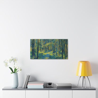 Canvas Art Print, Forest Path Painting, Nature Decor, Wall Art, Gift for Nature Lovers, Home Decor Inspiration