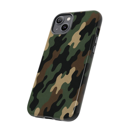Camouflage Phone Case, Tough Cases, Military Style, Unique Phone Accessories, Gift for Him, Durable Phone Cover