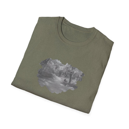 Serene Nature Landscape T-Shirt - Comfortable Unisex Tee, Outdoor Adventures, Nature Lover Gift, Casual Wear, Stylish Spring Top