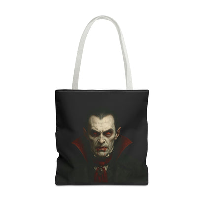 Vampire Haunted Tote Bag, Spooky Shopping Bag, Halloween Accessory, Gothic Style Handbag, Perfect for Halloween Parties, Unisex Tote