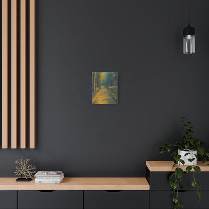 Van Gogh Style Forest Canvas Art | Nature Wall Decor, Home Office Accent, Gift for Nature Lovers, Gallery Wrapped, Living Room Wall Art