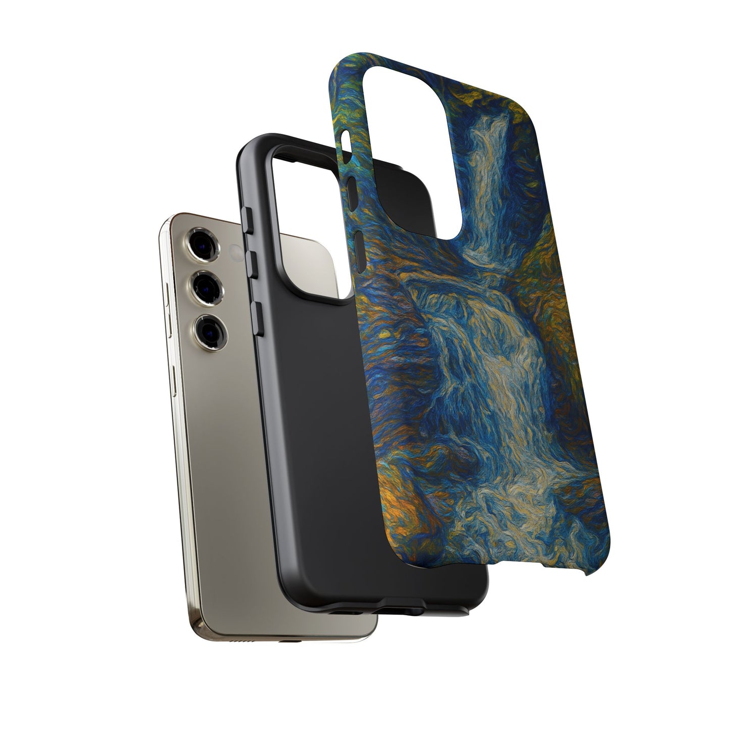 Artistic Phone Case - Waterfall Design, Unique Gift, Phone Accessory, Nature Lover, Original Artwork