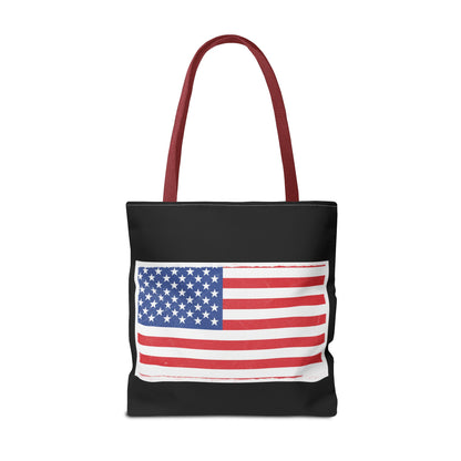 Patriotic Tote Bag, American Flag Carryall, Beach Bag, Reusable Shopping Tote, Independence Day Gift