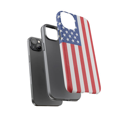 American Flag Phone Case - Patriotic Cell Cover, Tough Cases, USA Pride, Independence Day Gift, Veteran's Day, Phone Protection