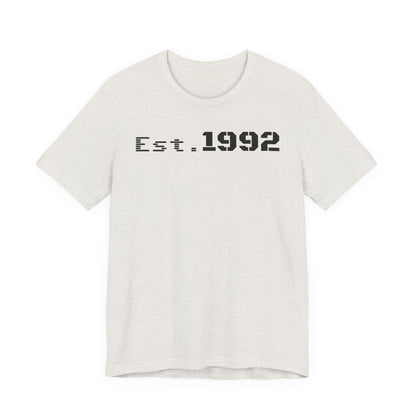 Est. 1992 Unisex Jersey Tee - Retro Birthday Gift, Casual Wear, Cool Vintage T-Shirt, Gift for Him, Gift for Her