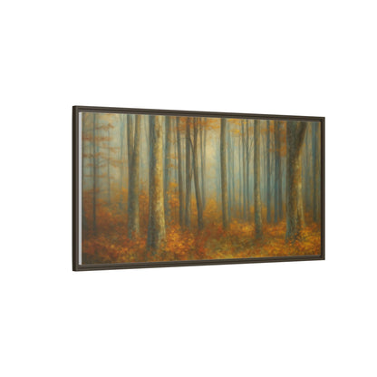 Autumn Forest Canvas Art, Framed Wall Decor, Rustic Home Decor, Nature Artwork, Gift for Nature Lovers