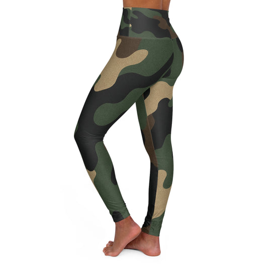 Camo High Waisted Yoga Leggings, Fashionable Activewear, Workout Gear, Fitness Leggings, Everyday Comfort Leggings - product image