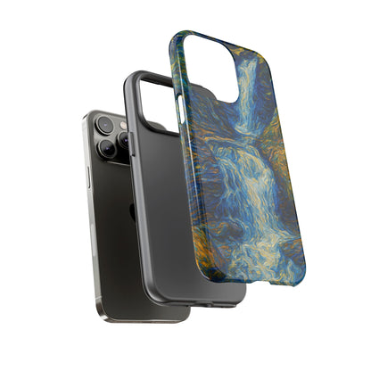 Artistic Phone Case - Waterfall Design, Unique Gift, Phone Accessory, Nature Lover, Original Artwork