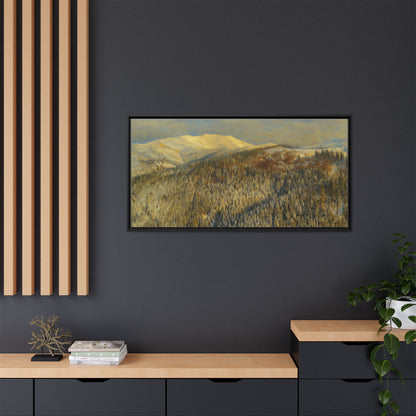 Framed Mountain Canvas Art, Perfect for Home Decor, Nature Wall Art, Gift for Nature Lovers, Cozy Atmosphere
