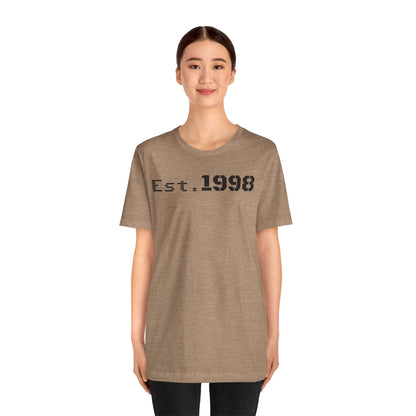 Vintage Est. 1998 Tee - Retro Unisex Shirt for Birthdays, Gifts, Everyday Wear, Casual Style, Nostalgia