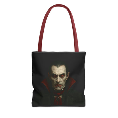 Vampire Haunted Tote Bag, Spooky Shopping Bag, Halloween Accessory, Gothic Style Handbag, Perfect for Halloween Parties, Unisex Tote