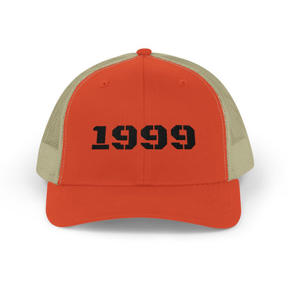 Retro 1999 Snapback Trucker Cap | Vintage Style Cap for nostalgia lovers, Birthday Gift, 90s Cap, Unisex Fashion Accessory
