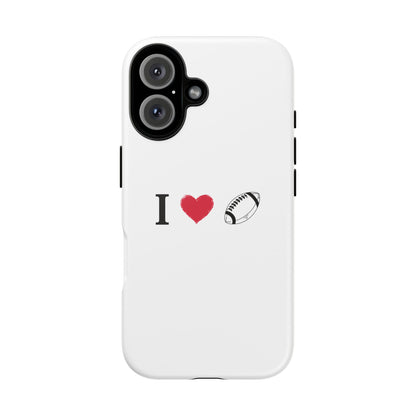 Football Love Phone Case - Tough Cases, Unique Sports Lover Gift, Personalized Cellphone Cover, Birthday Present, Sports Equipment