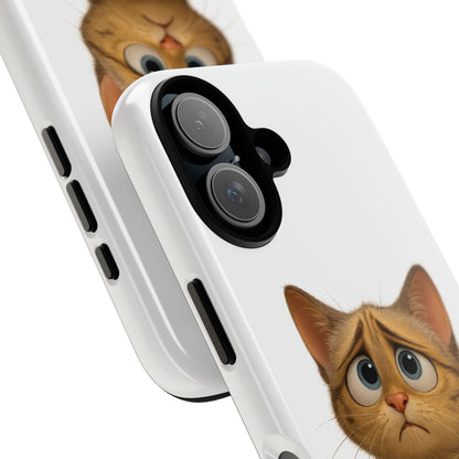 Cute Cat Phone Case, Funny Kitty Case, Animal Lover Gift, Cat Lover Accessory, Unique Cat Design Case, Pet Mom Gift