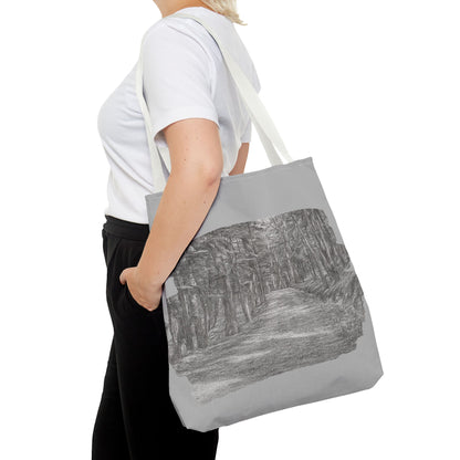 Scenic Path Tote Bag, Reversible Tote, Eco-Friendly Shopper, Outdoor Adventure Bag, Gift for Nature Lovers, Stylish Carryall