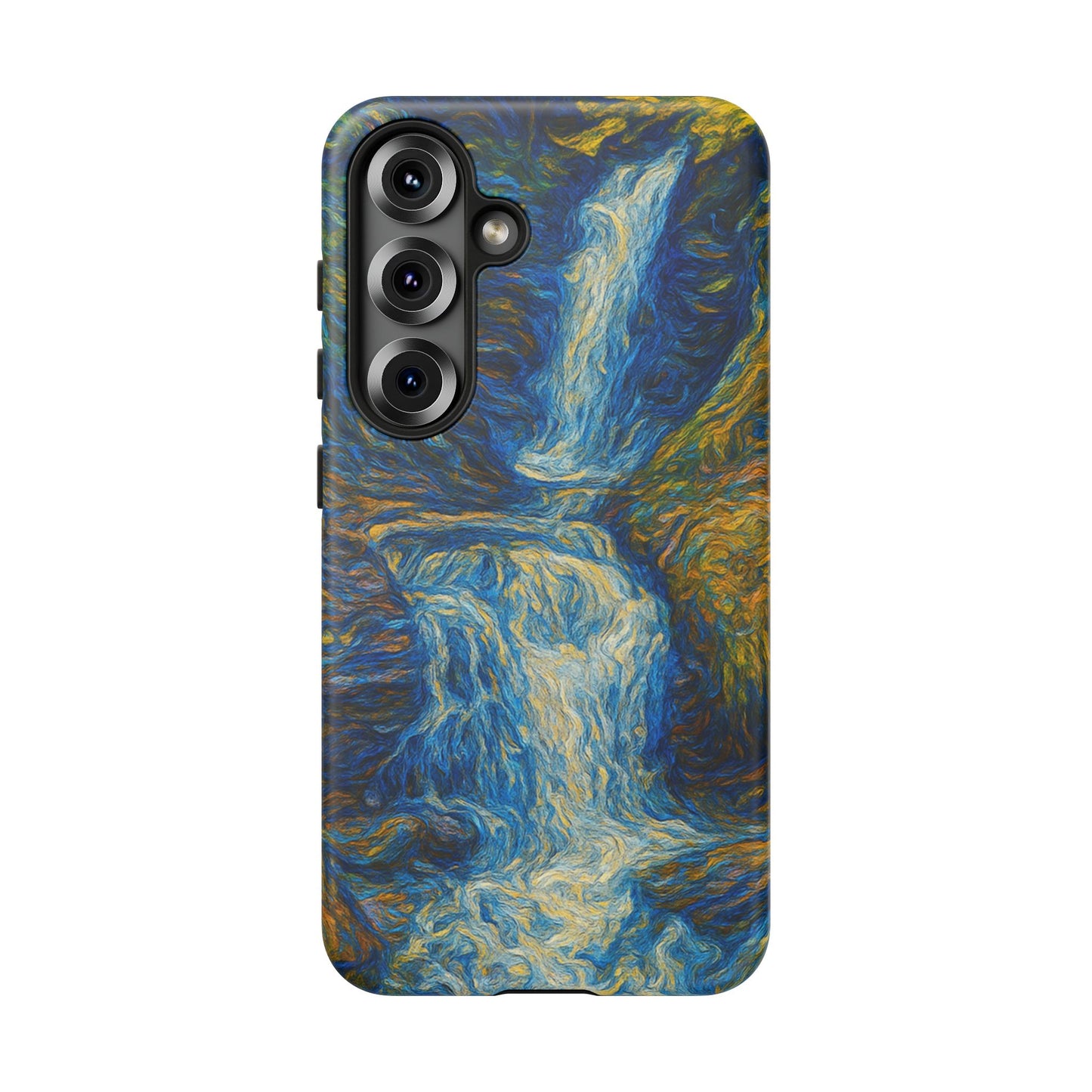 Artistic Phone Case - Waterfall Design, Unique Gift, Phone Accessory, Nature Lover, Original Artwork