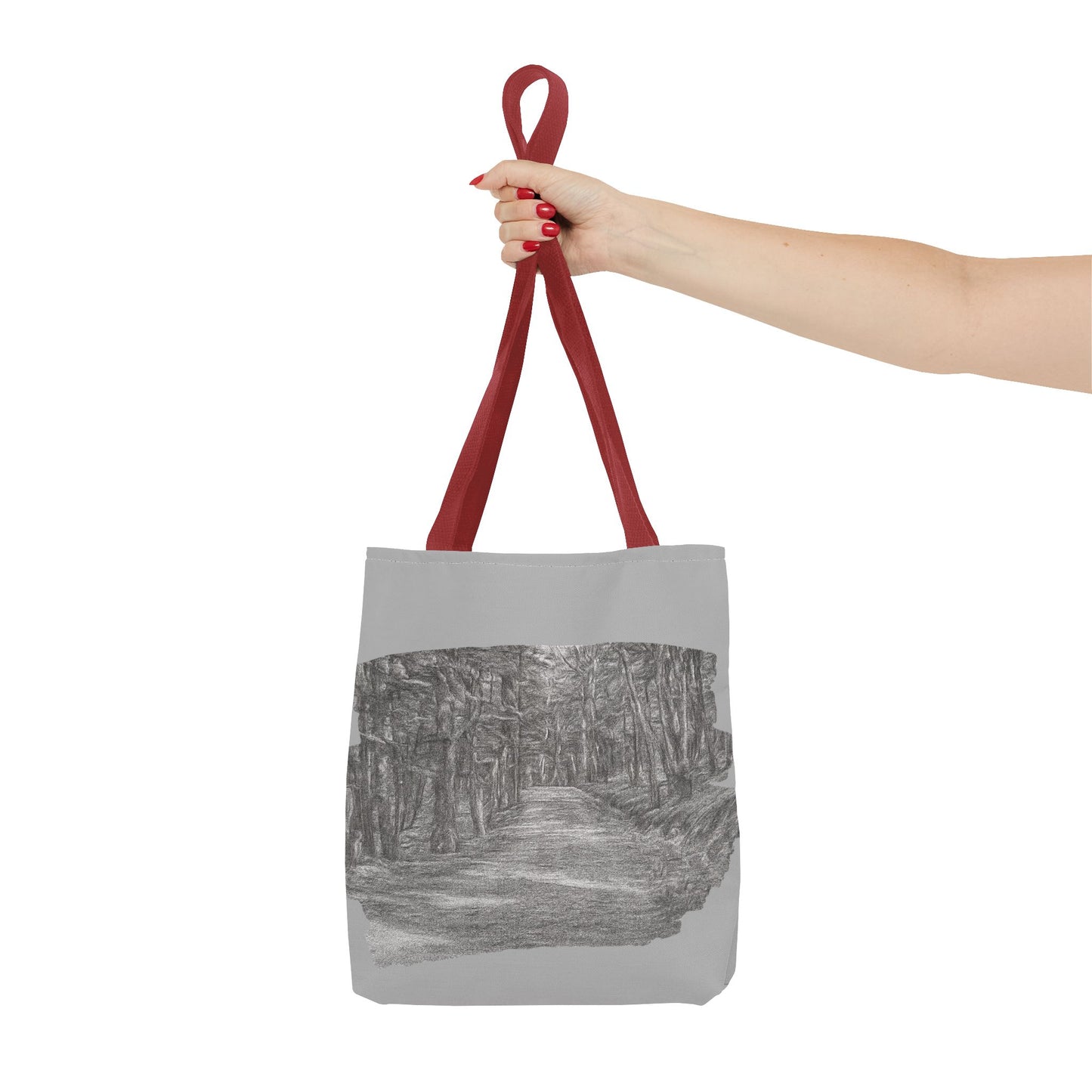 Scenic Path Tote Bag, Reversible Tote, Eco-Friendly Shopper, Outdoor Adventure Bag, Gift for Nature Lovers, Stylish Carryall