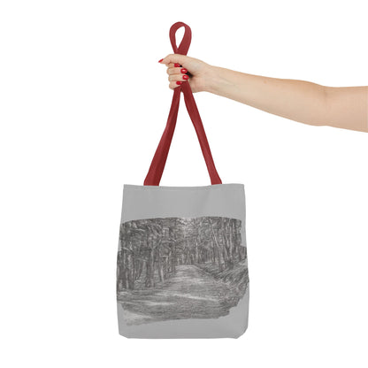 Scenic Path Tote Bag, Reversible Tote, Eco-Friendly Shopper, Outdoor Adventure Bag, Gift for Nature Lovers, Stylish Carryall