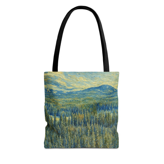 Nature-Inspired Tote Bag, Eco-Friendly Carryall, Bohemian Style Purse, Art Tote, Great Gift for Nature Lovers, Shopping Bag, Travel [...] - product image
