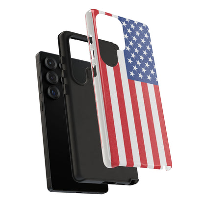Patriotic Phone Case - Tough Cases for Veterans, USA Lovers, Independence Day, Memorial Day, Flag Design