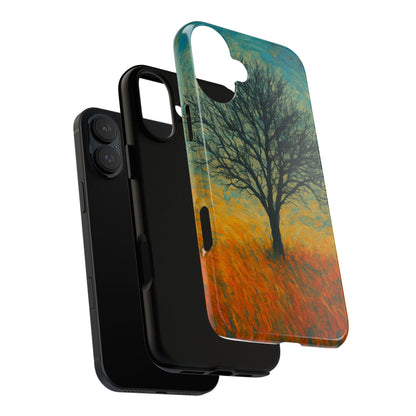 Artistic Phone Case with Tree Design, Nature Lover Gift, Unique Phone Cover, Holiday Present, Eco-friendly Tech Accessories