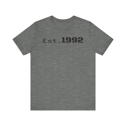 Est. 1992 Unisex Jersey Tee - Retro Birthday Gift, Casual Wear, Cool Vintage T-Shirt, Gift for Him, Gift for Her