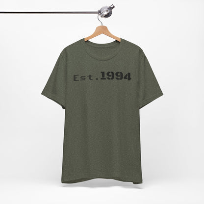 Est. 1994 Unisex Tee, Vintage Birthday Shirt, Nostalgic 90s Apparel, Perfect Gift for 30th Birthday, Casual Daily Wear