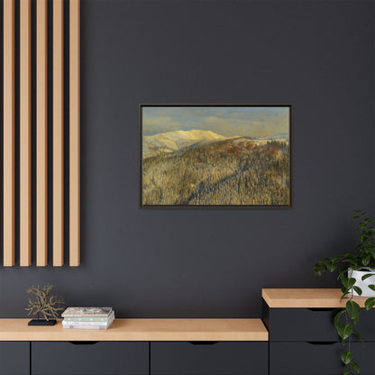 Framed Mountain Canvas Art, Perfect for Home Decor, Nature Wall Art, Gift for Nature Lovers, Cozy Atmosphere