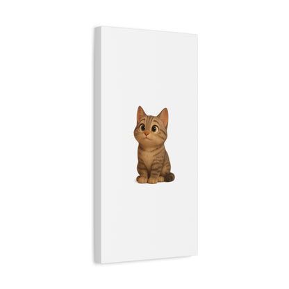 Adorable Cat Canvas Art, Cute Cat Wall Decor, Pet Lover Gift, Nursery Wall Art, Animal Print, Modern Home Decor
