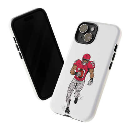 Football Player Tough Case, Sports Phone Cover, Athlete Gift, Tough Phone Case, Fall Sports, Football Lover's Accessory