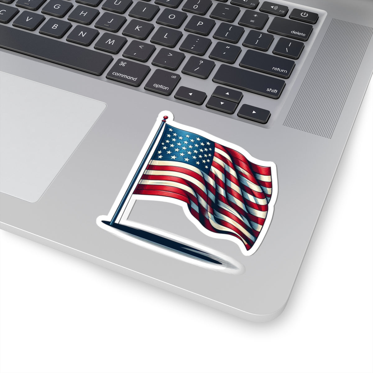 Patriotic Kiss-Cut Stickers | American Flag Decals for Laptops, Water Bottles, Scrapbooking, Fourth of July, Memorial Day
