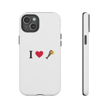 I Love Baseball Vibe Phone Case - Tough Cases for Sports Lovers, Gifts for Athletes, Fun Accessories, iPhone and Android Compatible