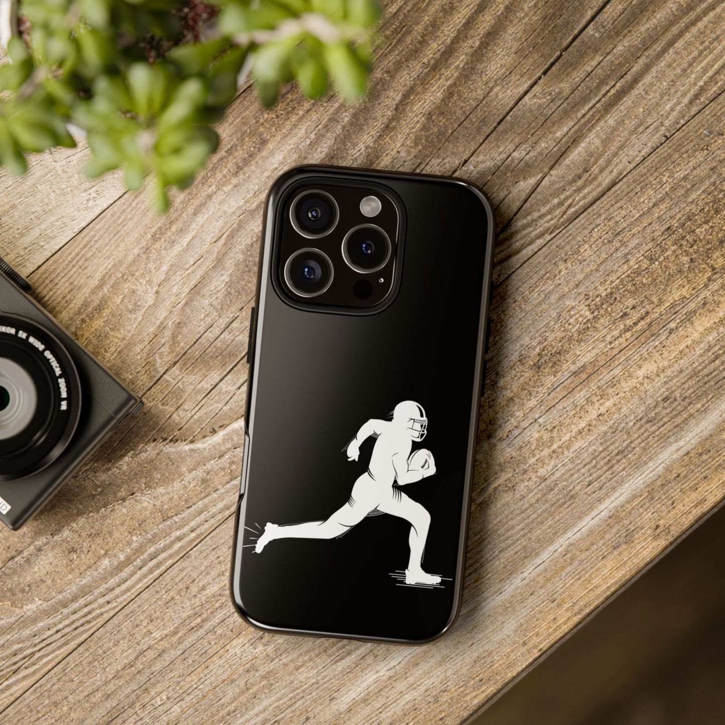 Football Player Phone Case, Tough Cases, Sports Phone Cover, Gift for Athletes, iPhone & Samsung Accessories, Running Player Design