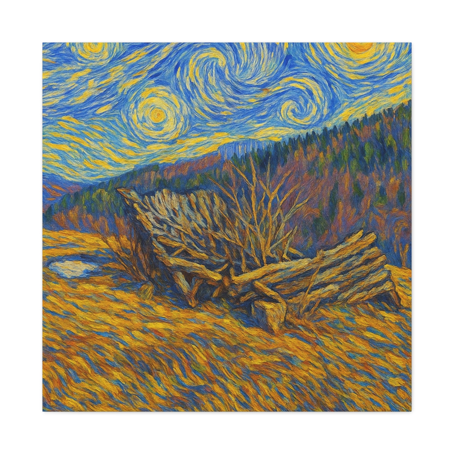Artistic Van Gogh Style Canvas Wall Art, Nature Inspired Decor, Home Aesthetic, Gift for Art Lovers, Gallery Wall Piece, Living Room Decor, [...]