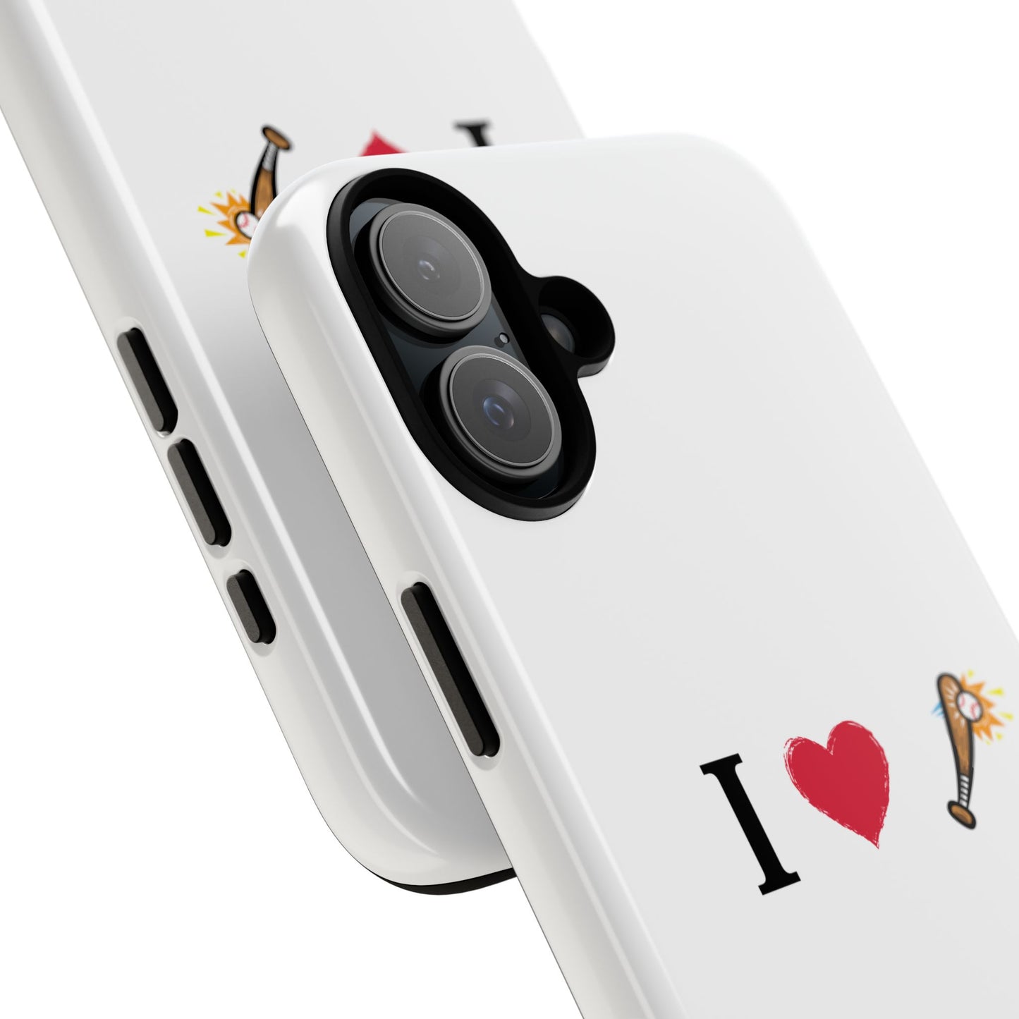 I Love Baseball Vibe Phone Case - Tough Cases for Sports Lovers, Gifts for Athletes, Fun Accessories, iPhone and Android Compatible