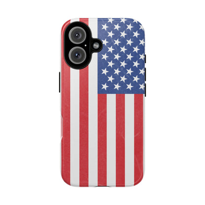 Patriotic Phone Case - Tough Cases for Veterans, USA Lovers, Independence Day, Memorial Day, Flag Design