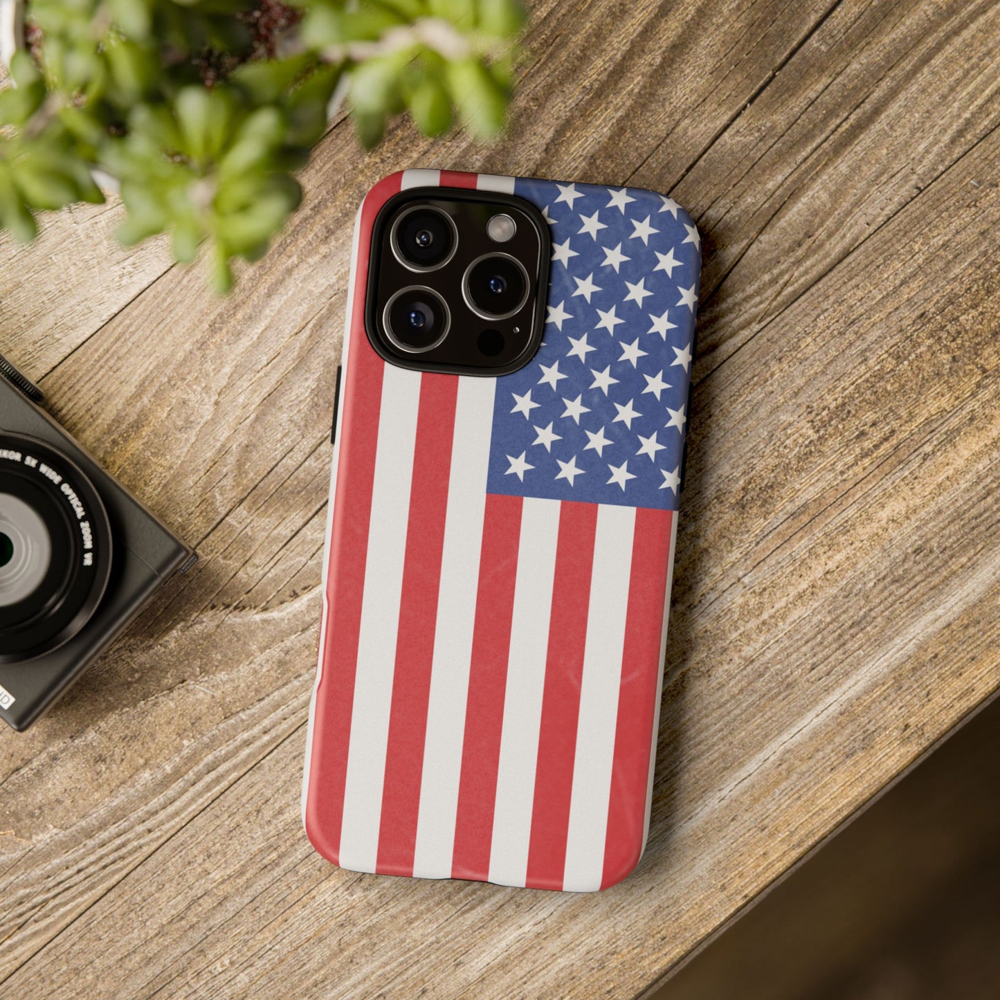 Patriotic Phone Case - Tough Cases for Veterans, USA Lovers, Independence Day, Memorial Day, Flag Design