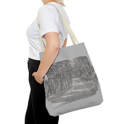 Scenic Path Tote Bag, Reversible Tote, Eco-Friendly Shopper, Outdoor Adventure Bag, Gift for Nature Lovers, Stylish Carryall