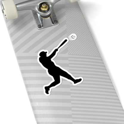 Baseball Player Kiss-Cut Stickers | Sports Decor, Laptop Stickers, Gift for Baseball Fans, Sports Enthusiast Accessories