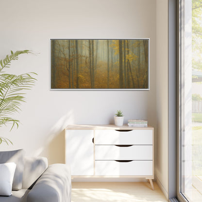 Framed Matte Canvas Art | Serenity in the Forest | Nature Wall Decor, Home Gallery, Cozy Living Room, Gift for Nature Lovers