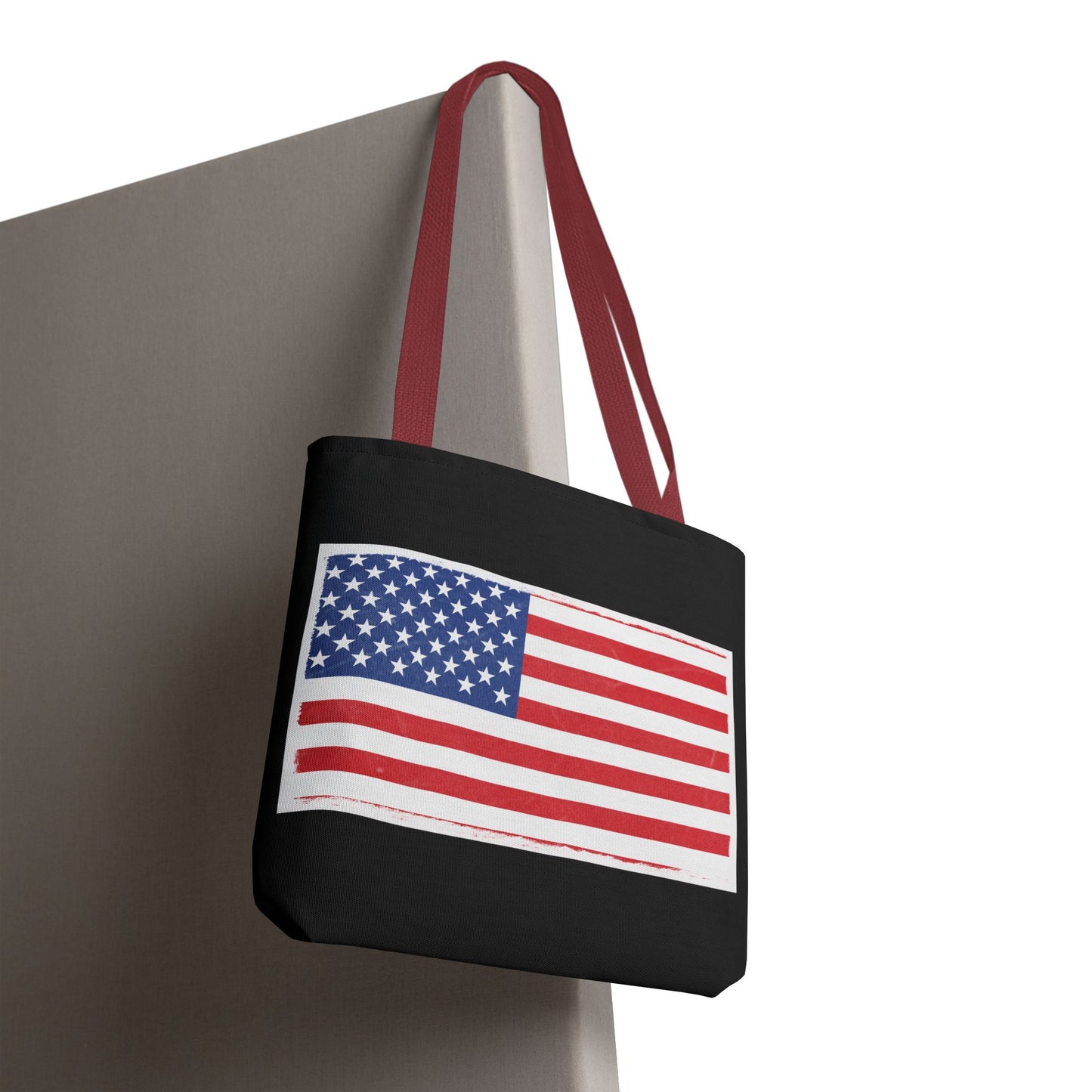 Patriotic Tote Bag, American Flag Carryall, Beach Bag, Reusable Shopping Tote, Independence Day Gift