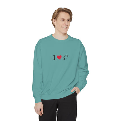 Unisex Sweatshirt, I love Football, Cozy, Perfect for Everyday Wear, Gift Idea for Friends, Couples, and Special Occasions